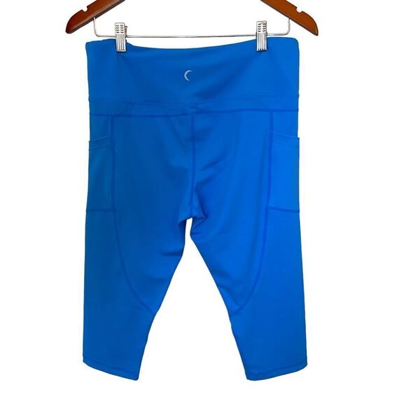 Zyia Active Light N Tight Hi-Rise Crop 17” Leggings Royal Blue - Picture 7 of 11